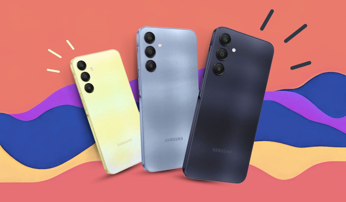 رنگبندی کامل گوشی گلکسی A25 از نمای پشت و نزدیک