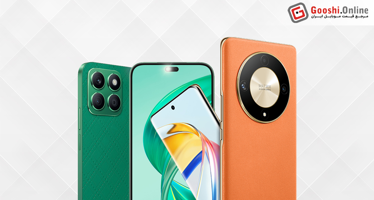 نمایش چند مدل از گوشیهای میانرده آنر در کنار هم