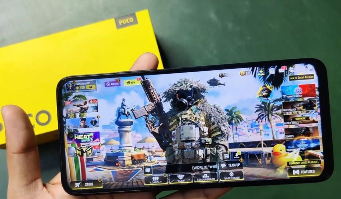 نمایش کیفیت پردازنده گوشی  پوکو m6 پرو در بازی از نمای نزدیک