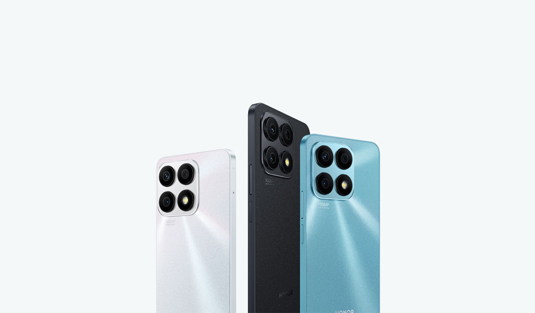 نمایش رنگبندی گوشی آنر x8a