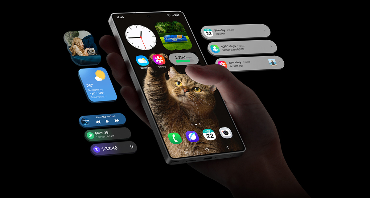 نمایش رابط کاربری one ui 7