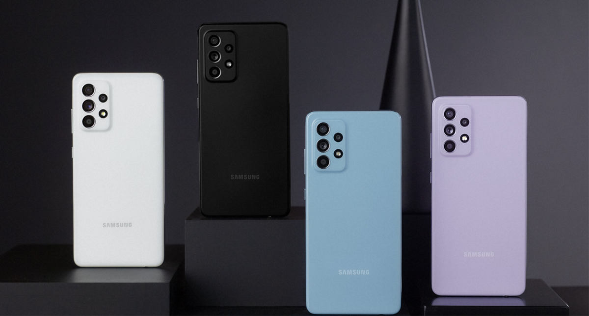 نمایش رنگبندی یکی از گوشی‌های میان‌رده سامسونگ