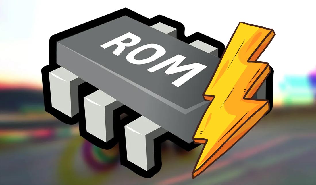 نمایش وکتور رام گوشی در کنار یک فلش برای نشان دادن انتخاب رام مناسب برای فلش کردن گوشی