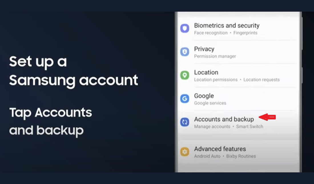 اسکرین‌شات مرحله 3 از 12 ساخت اکانت سامسونگ