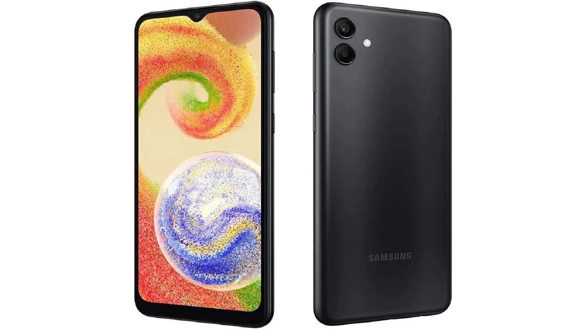 نمای پنل جلو و پنل پشت گوشی گلکسی A04