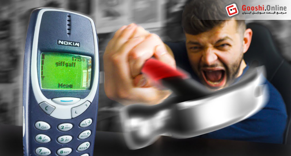 عکسی طنز در مورد نمایش استحکام گوشی‌های نوکیا
