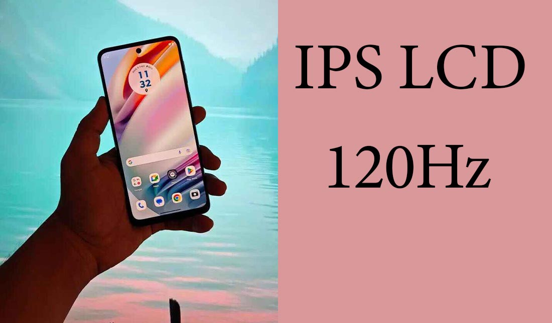 نمایش کیفیت نمایشگر گوشی موتورولا Moto G54 در کنار نمایش مشخصات نمایشگر