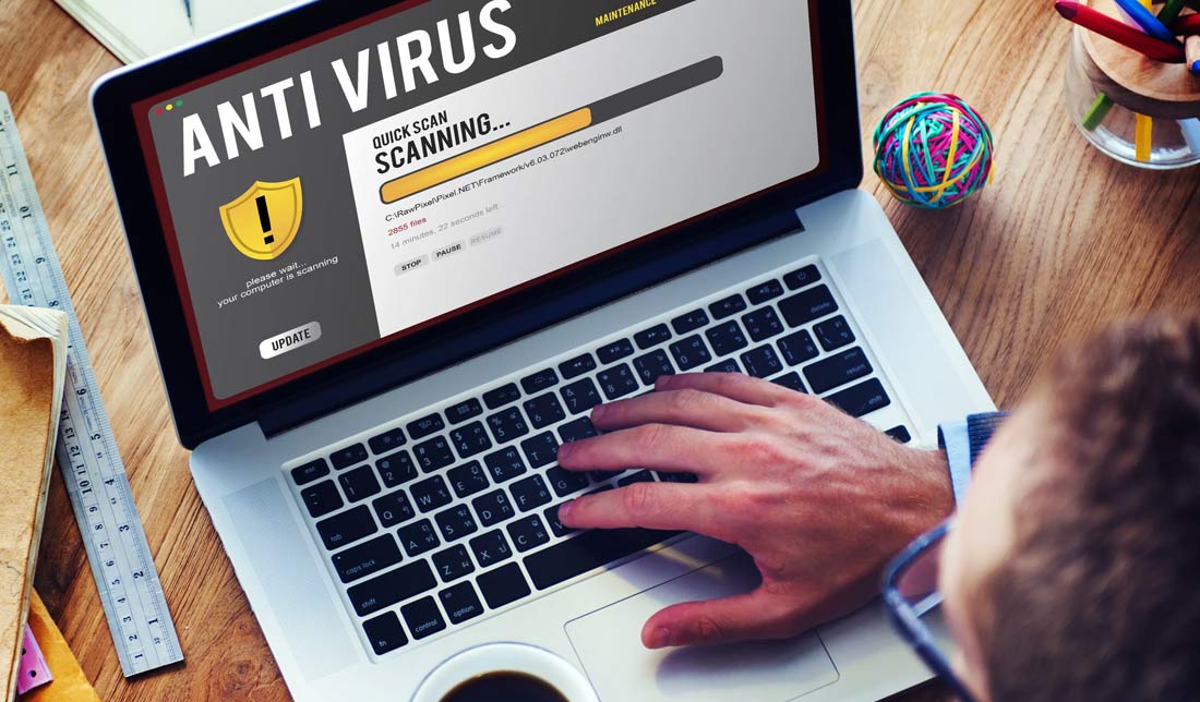 اسکن لپ تاپ به وسیله آنتی ویروس