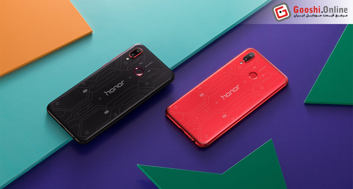 نمایش یکی از گوشیهای اقتصادی آنر در دو رنگ قرمز و مشکی