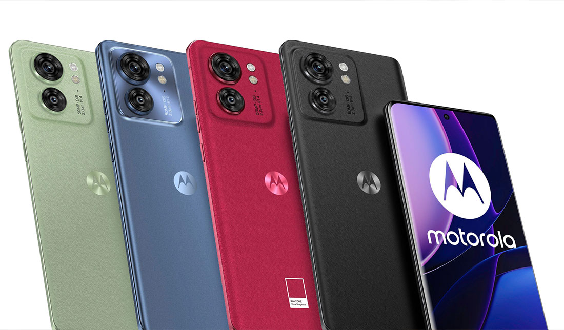 نمایش رنگبندی گوشی موتورولا Edge 40 در کنار هم 