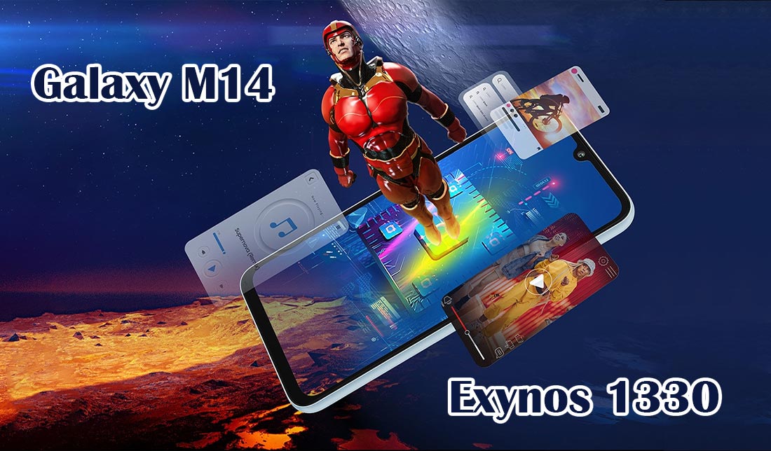 نمایش عملکرد و کارایی پردازنده اگزینوس 1330 در گوشی گلکسی m14