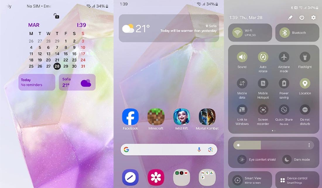 رابط کاربری گوشی ‏A35‎‏