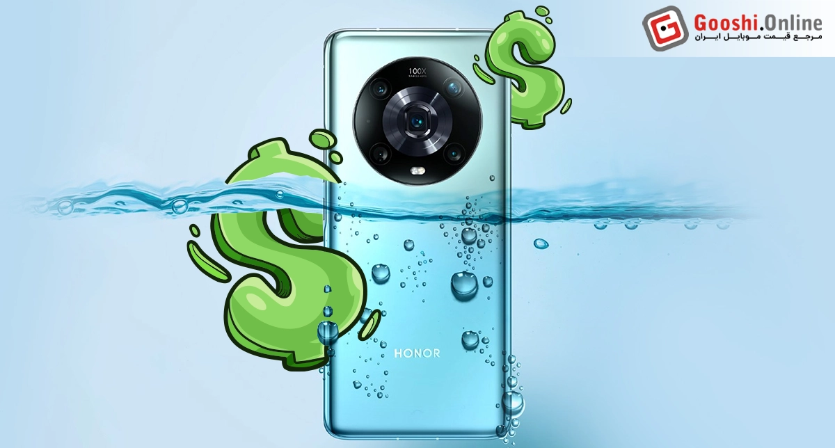 نمایش ویژگی ضدآب بودن یک گوشی موبایل که روی قیمت آن اثر دارد