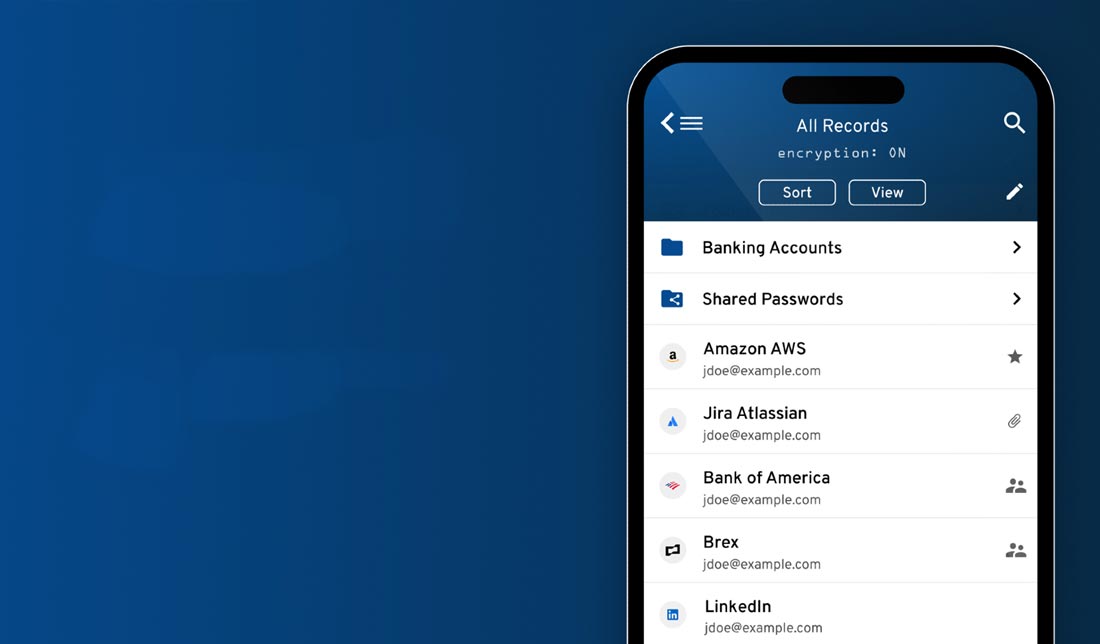 مدیریت رمز توسط نرم افزار Keeper در ایفون 