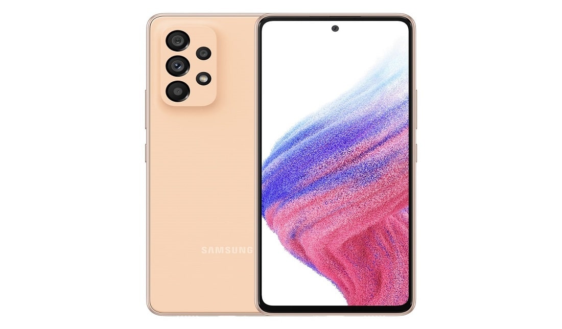 نمای پنل جلو و پنل پشت گوشی گلکسی A53