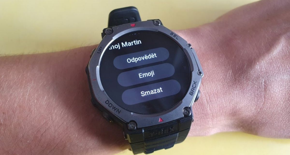 نمایش کیفیت صفحه و میزان روشنایی ساعت هوشمند امیزفیت T-Rex 3