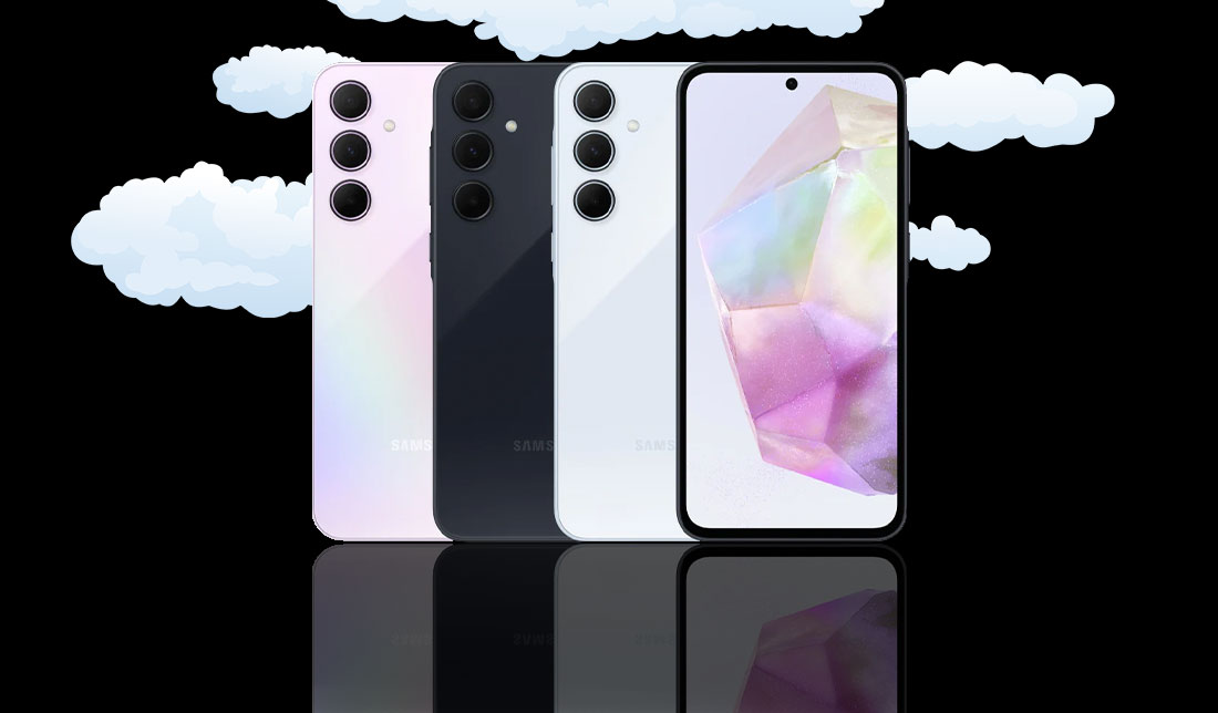 نمایش رنگبندی گوشی سامسونگ گلکسی a35 در کنار هم