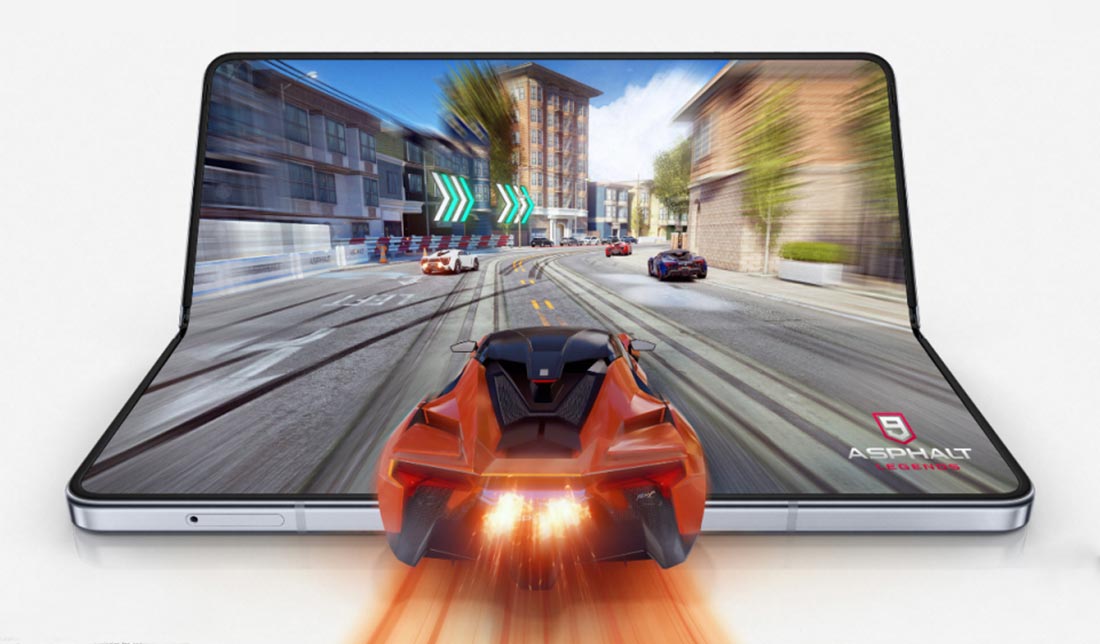 نمایش کیفیت بازی در گوشی گلکسی زد فولد 5