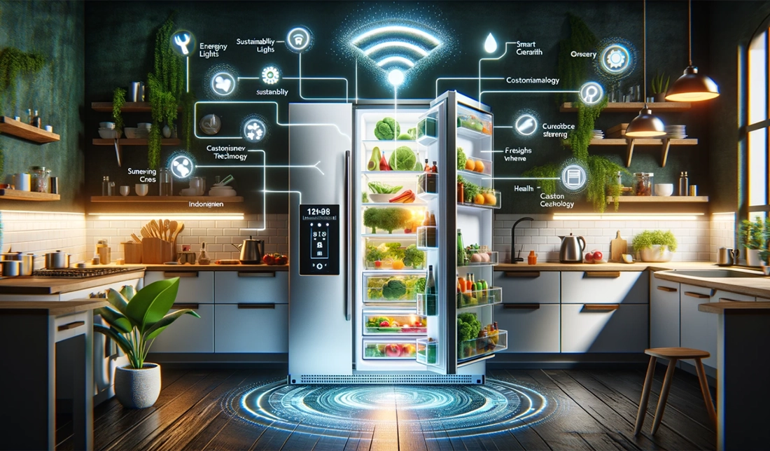 نمایش یک یخچال هوش مصنوعی و قابلیت‌های آن