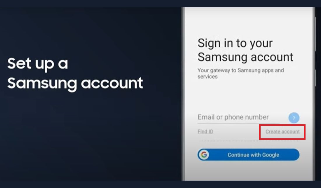 اسکرین‌شات مرحله 7 از 12 ساخت اکانت سامسونگ
