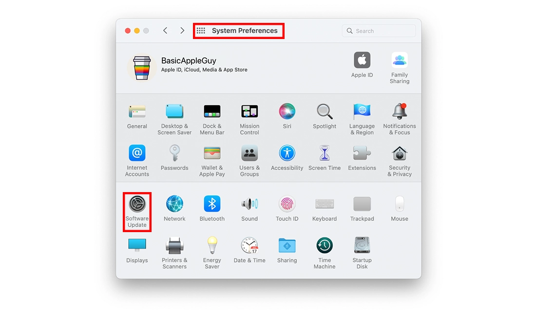 آموزش بهروزرسانی سیستمعامل مک