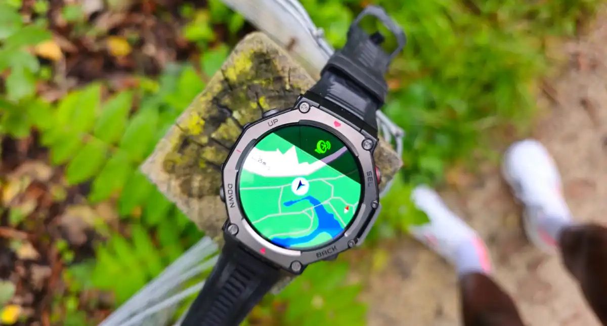 نمایش قابلیت مکان‌یابی در ساعت هوشمند امیزفیت T-Rex 3