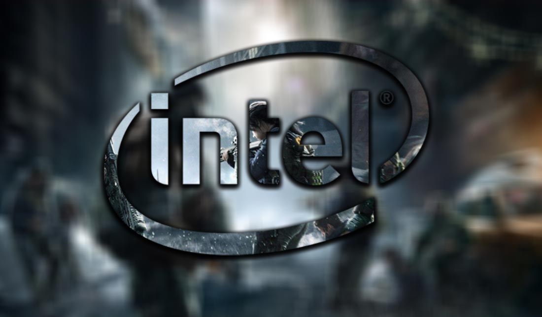 نمایش لوگو پردازنده Intel