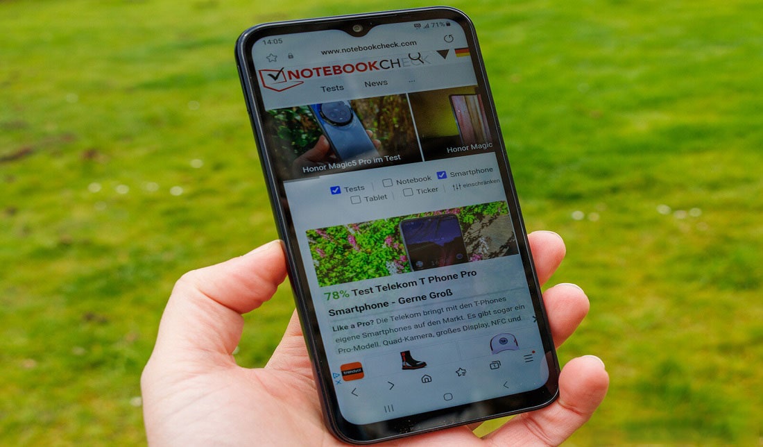 تصویر نمایشگر گوشی گلکسی A15