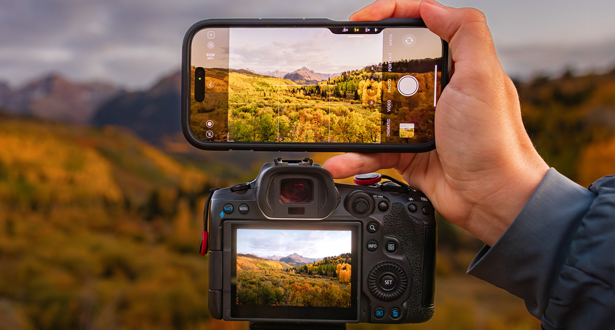 نمایش کیفیت دوربین آیفون 16 پرومکس در کنار دوربین عکاسی حرفه‌ای