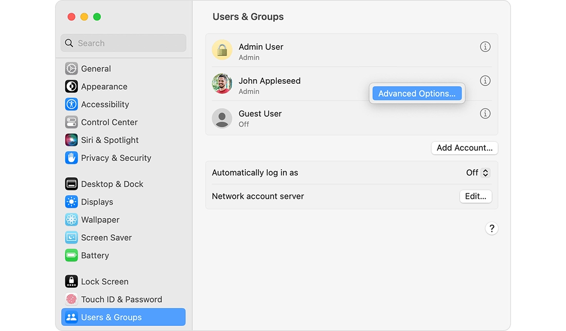 آموزش شخصیسازی حساب کاربری در سیستمعامل مک