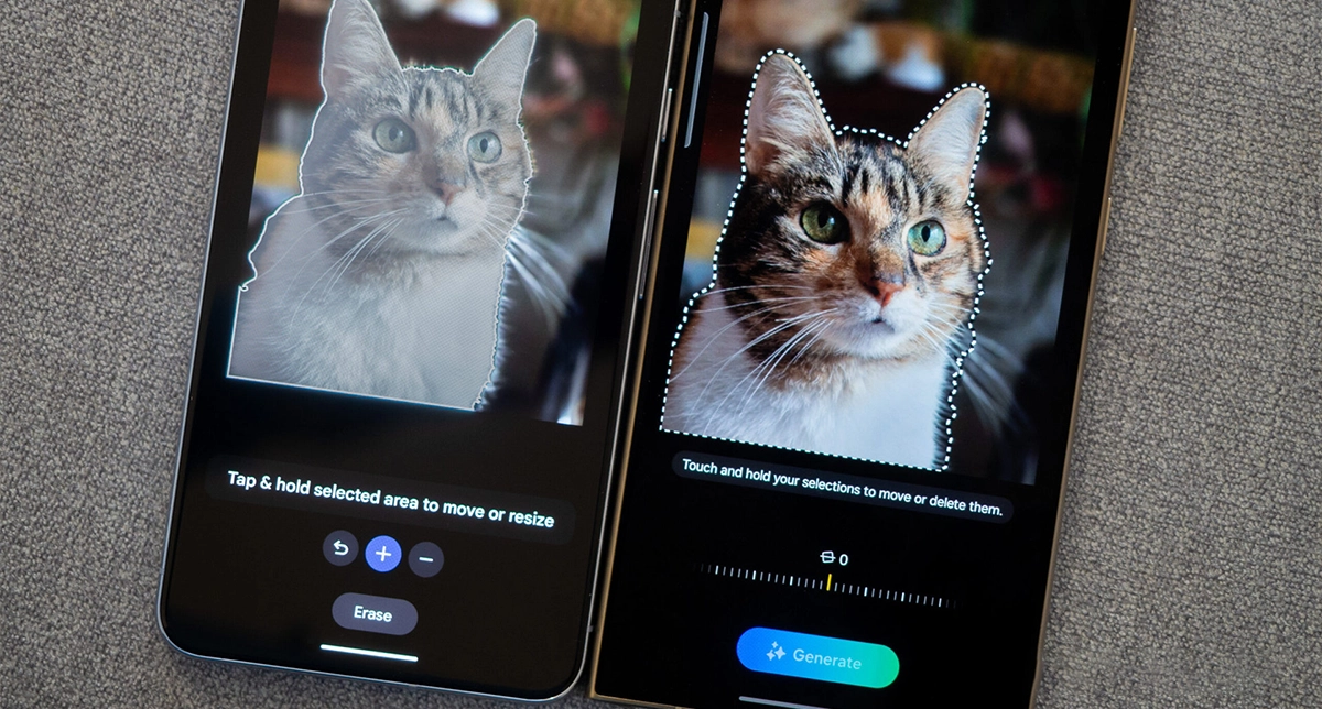 نمایش قابلیت ویرایش عکس در گوشی گوگل