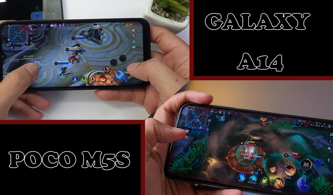 مقایسه کیفیت عملکرد پردازنده در بازی در گوشی شیائومی پوکو M5s و گلکسی A14