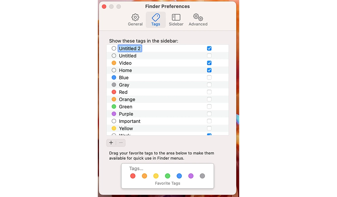 آموزش مدیریت تگها در سیستمعامل مک