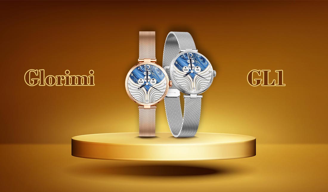 نمایش ساعت هوشمند گلوریمی GL1 در دو رنگبندی در کنار هم