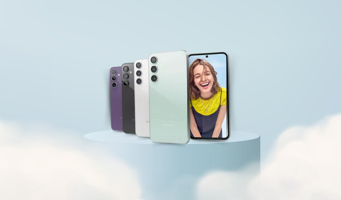 نمایش رنگبندی گوشی گلکسی s23 fe از نمای نزدیک در کنار هم