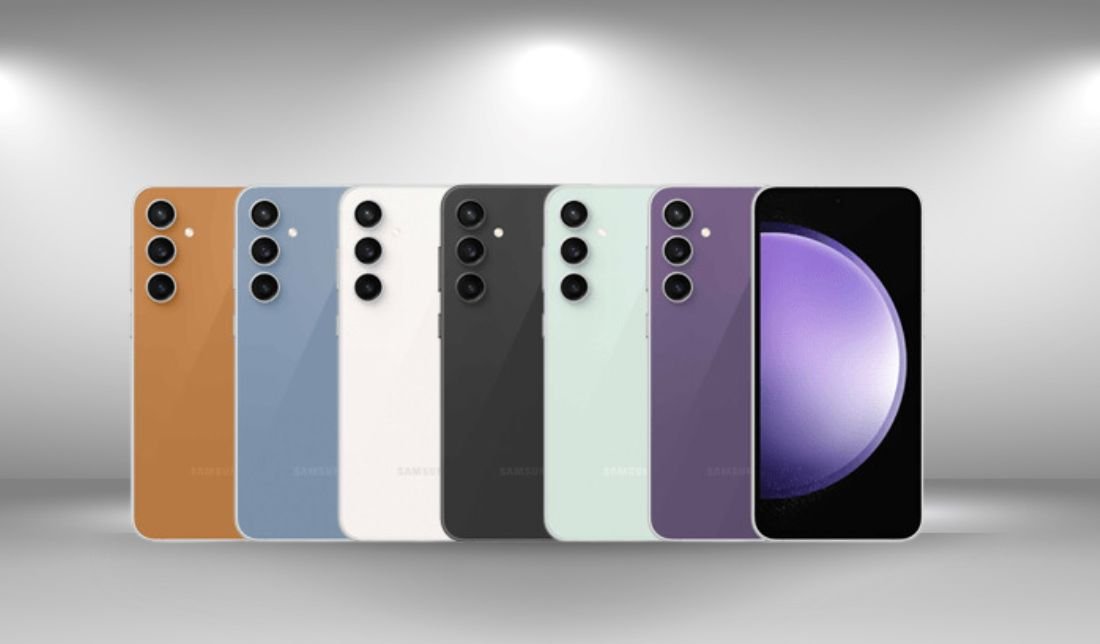 نمایشی از رنگبندی گوشی سامسونگ گلکسی S23 FE