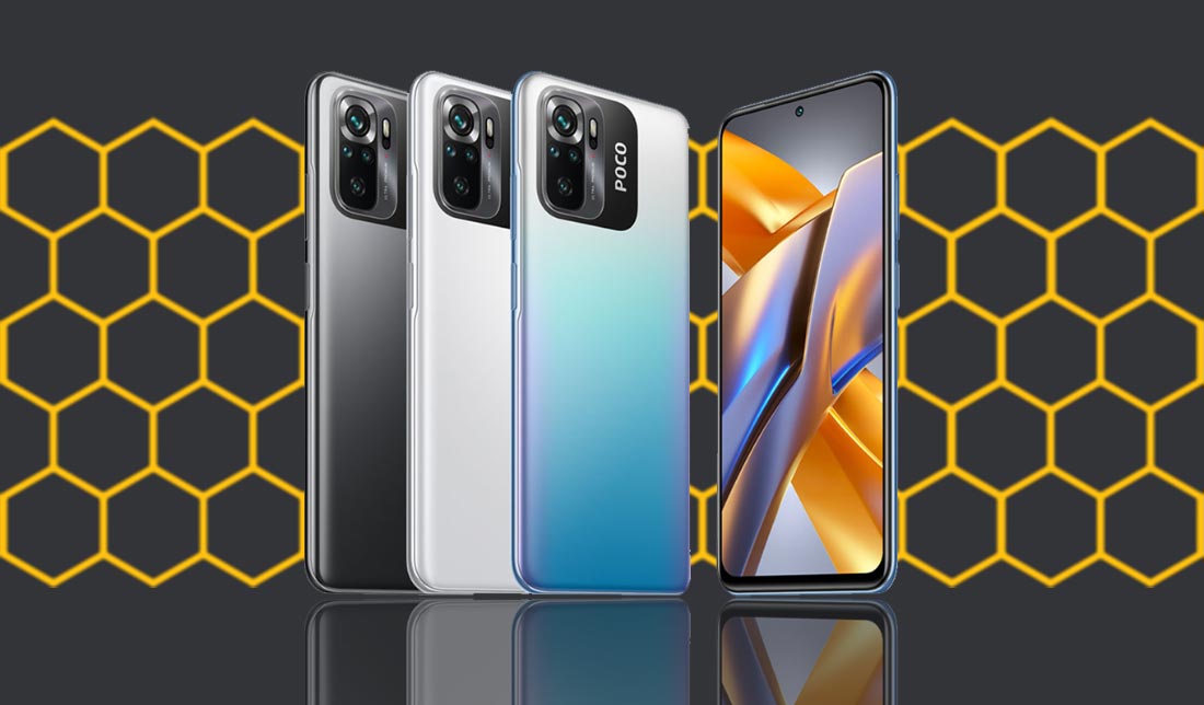 نمایش رنگبندی گوشی شیائومی پوکو m5s در کنار هم