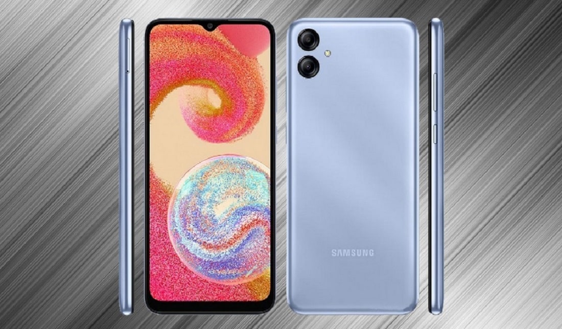 نمای پنل جلو و پنل پشت گوشی گلکسی A04e