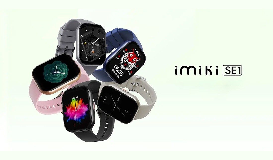 نمایش رنگبندی ساعت هوشمند ایمیکی SE1 در کنار هم