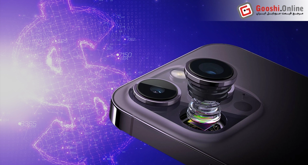 نمایش قطعه جزئیات قطعه دوربین در یک گوشی موبایل