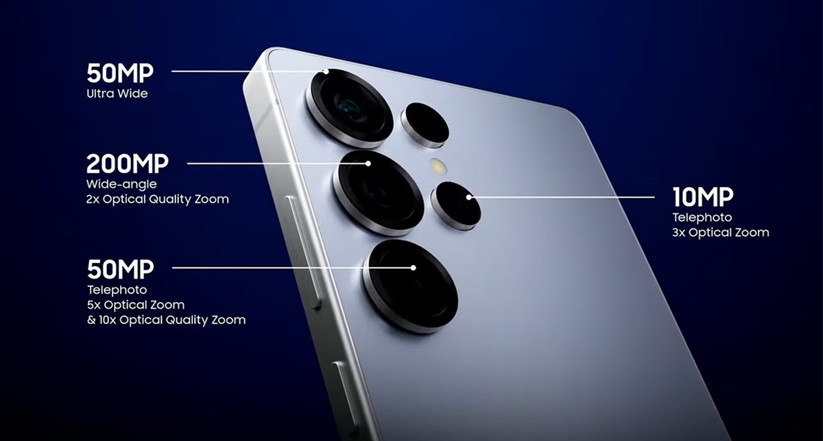 نمایش جزئیات دوربین یکی از گوشی‌های پرچمدار سامسونگ