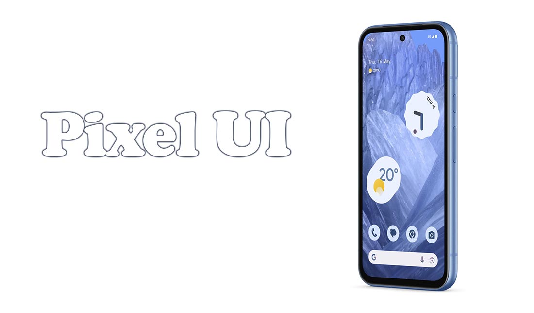 نمایش رابط کاربری گوشی گوگل پیکسل 8a در صفحه نخست گوشی