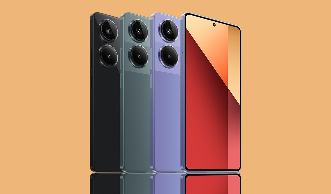 نمایش رنگبندی گوشی شیائومی نوت 12 پرو پلاس از نمای نزدیک در کنار هم