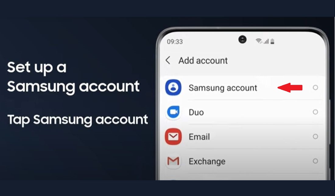 اسکرین‌شات مرحله 6 از 12 ساخت اکانت سامسونگ