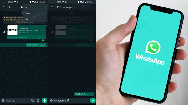 قابلیت ویرایش پیام در واتس‌آپ