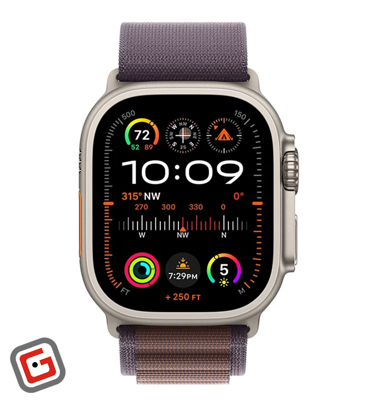 ساعت هوشمند اپل مدل اولترا ۲ 49 میلی‎‎‎‎‎‎‎متری بند لوپ آلپاین رنگ بنفش