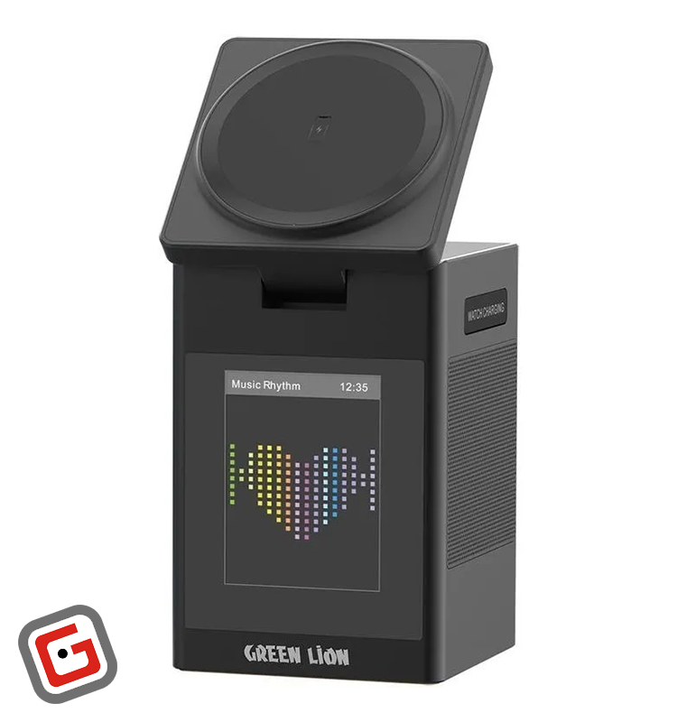 استند-شارژر وایرلس و اسپیکر رومیزی گرین لاین Smart Station Pro