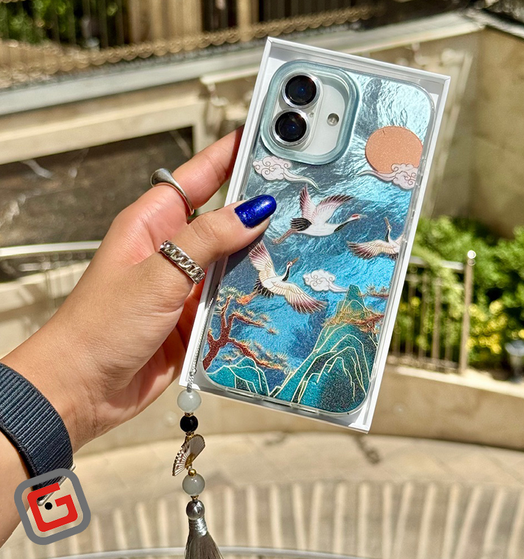 قاب دُرنا همراه با آویز (کدC2033)