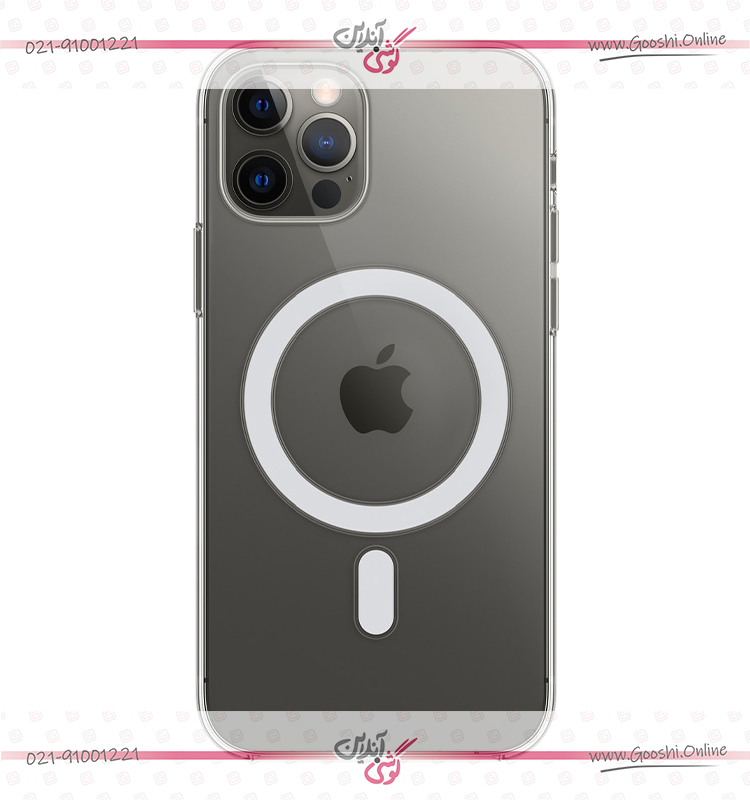 کاور شفاف مدل مگ سیف مناسب برای گوشی موبایل آیفون 12 پرو اپل