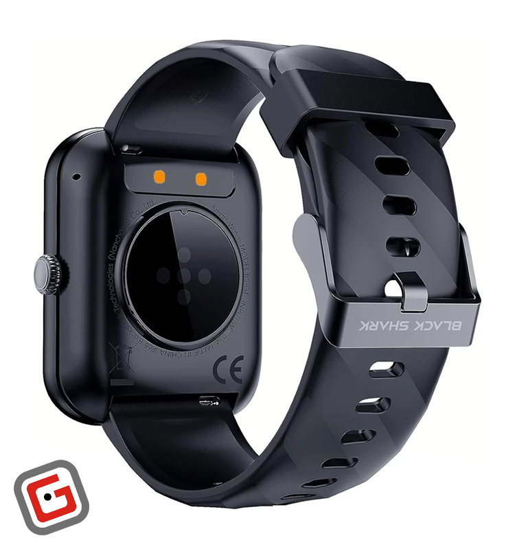 ساعت هوشمند شیائومی بلک شارک مدل GT در رنگ مشکی از نمای پشت